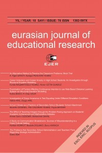 Eurasian Journal of Educational Research